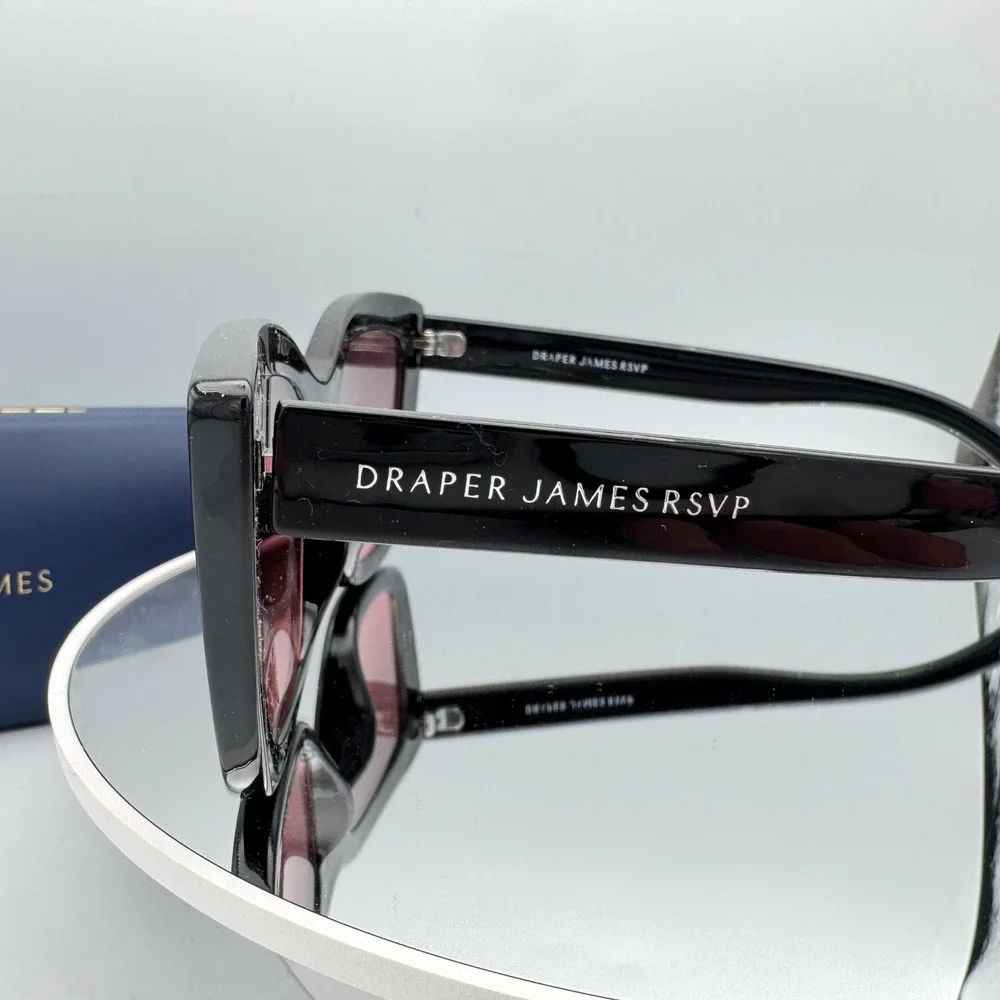 Draper James RSVP Sunglasses Rose Pink Tinted Lens Cat Eye Case 52 21 140 DJ9013